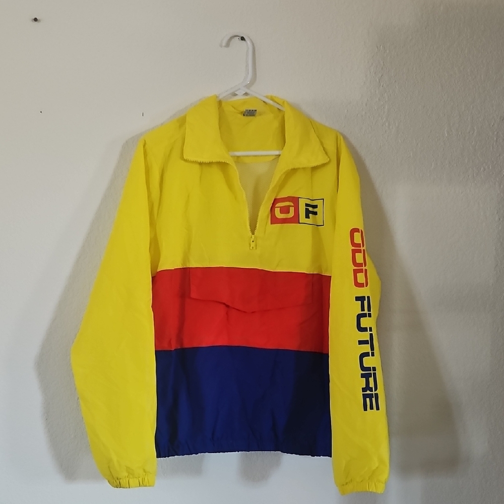 Odd Future Colorblock Windbreaker in Yellow, Red, and Blue